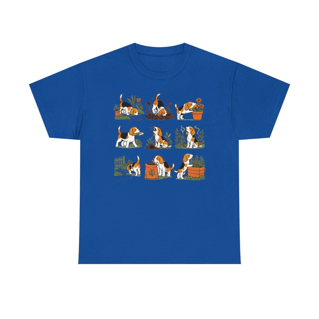 Whimsical Garden Beagle T-Shirt