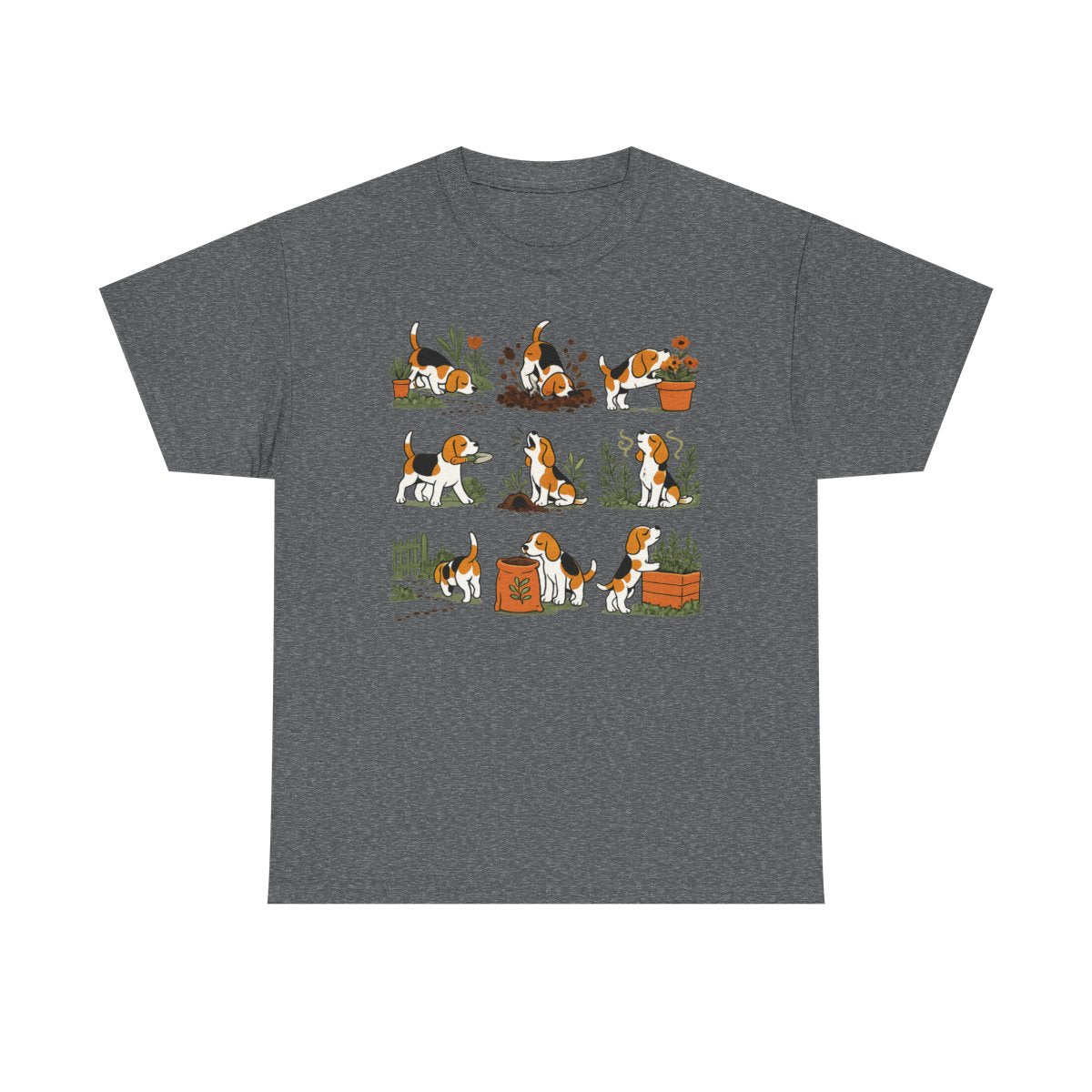 Whimsical Garden Beagle T-Shirt