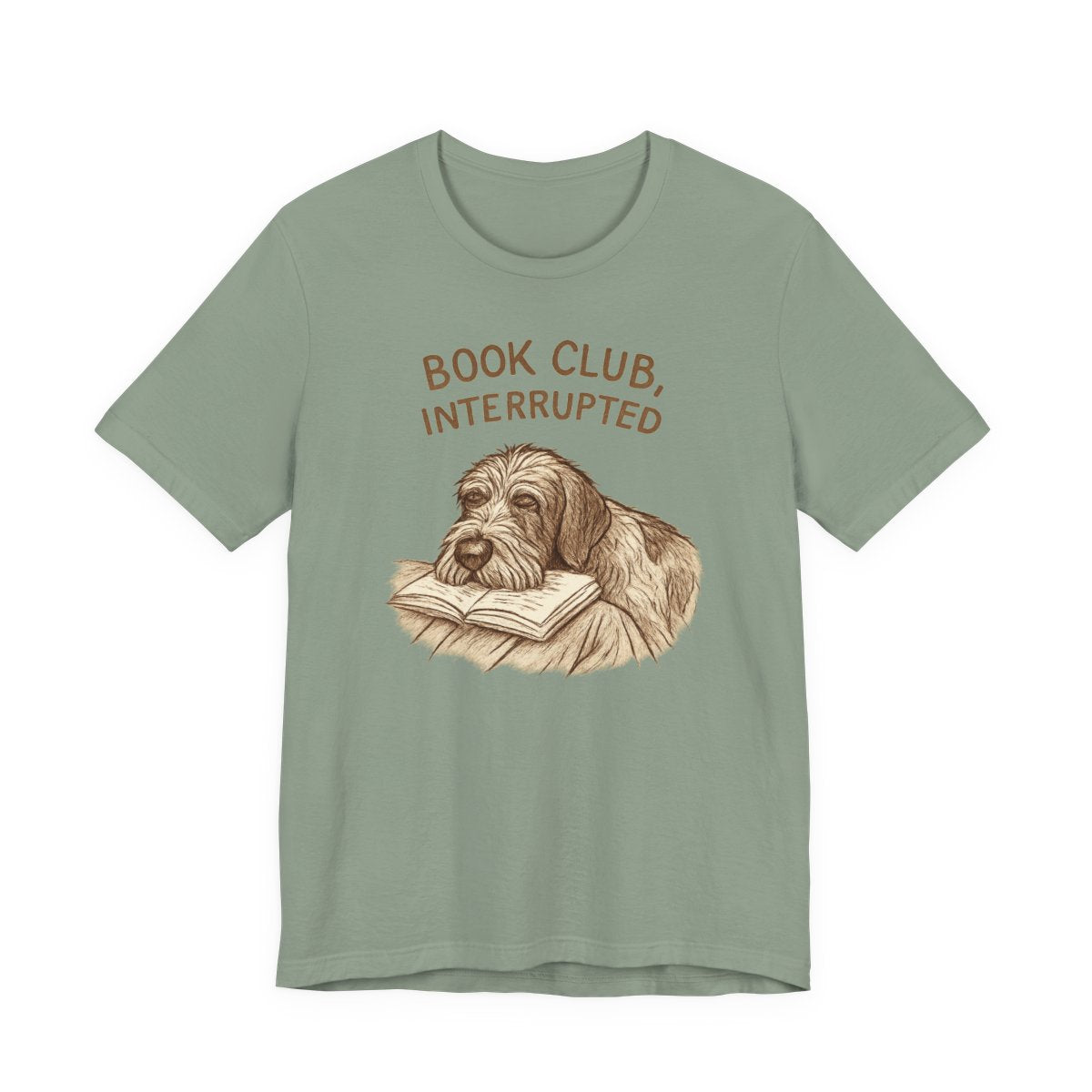 Wirehaired Pointing Griffon Book Club Interrupted T-shirt