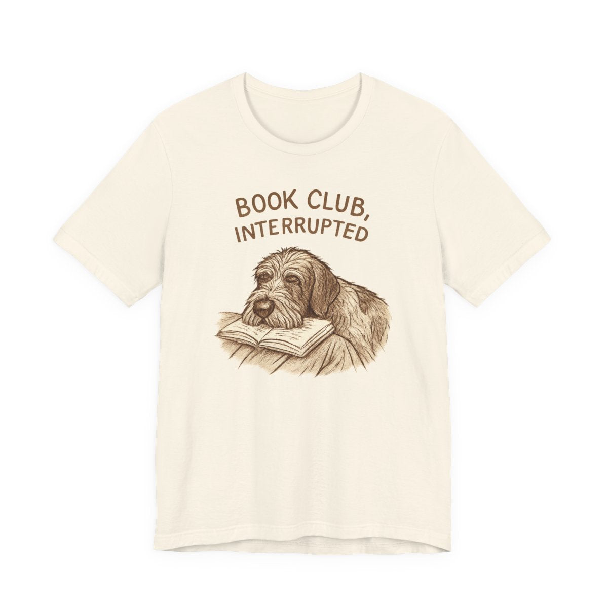 Wirehaired Pointing Griffon Book Club Interrupted T-shirt