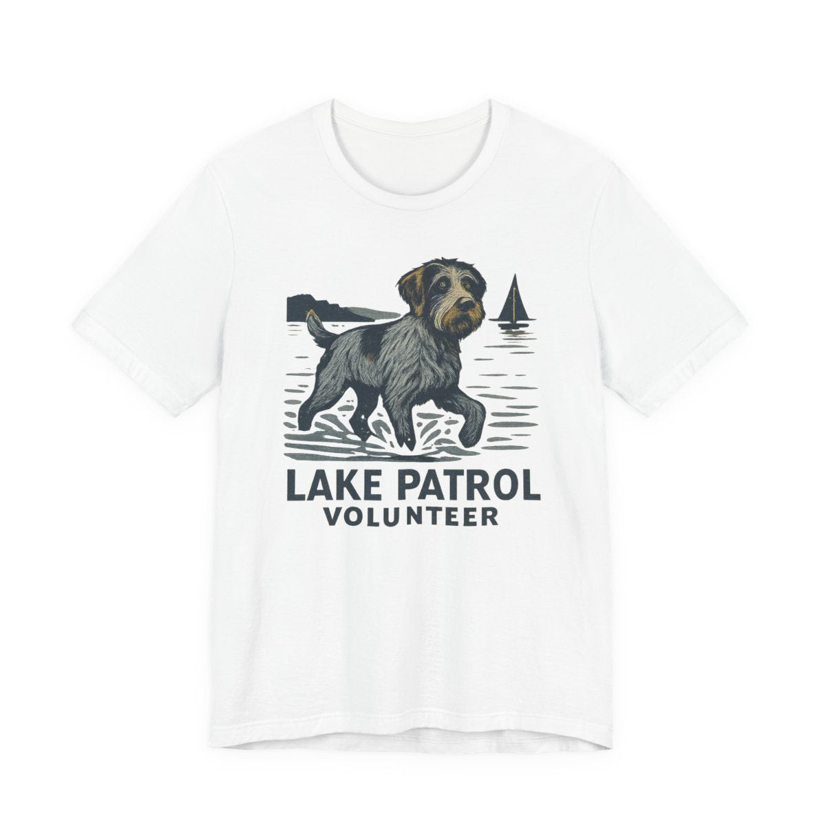 Wirehaired Pointing Griffon Lake Patrol Volunteer T-shirt
