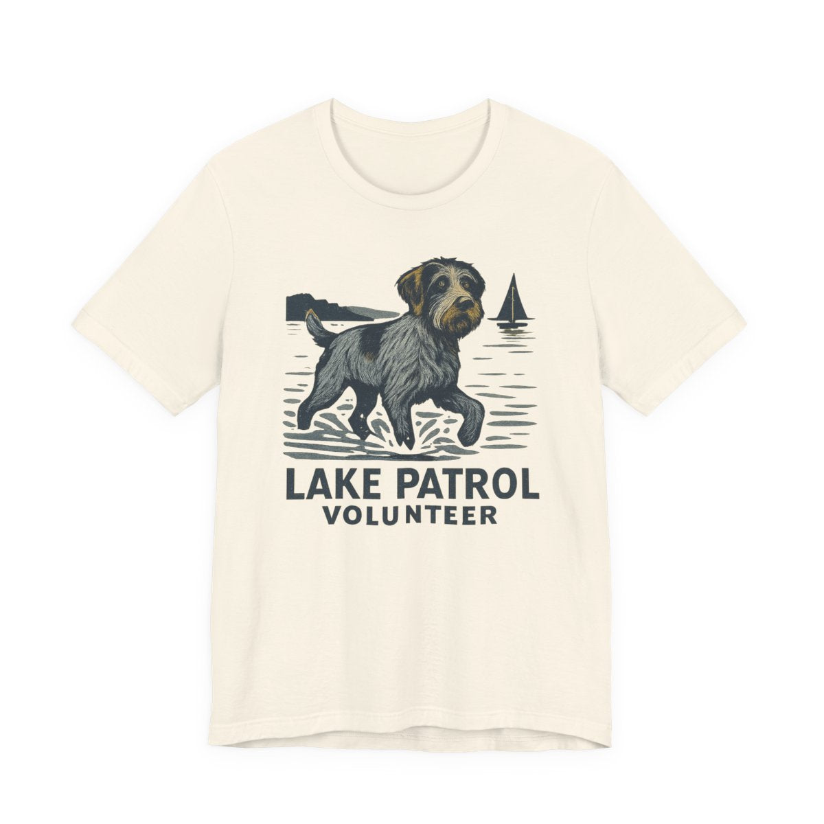 Wirehaired Pointing Griffon Lake Patrol Volunteer T-shirt