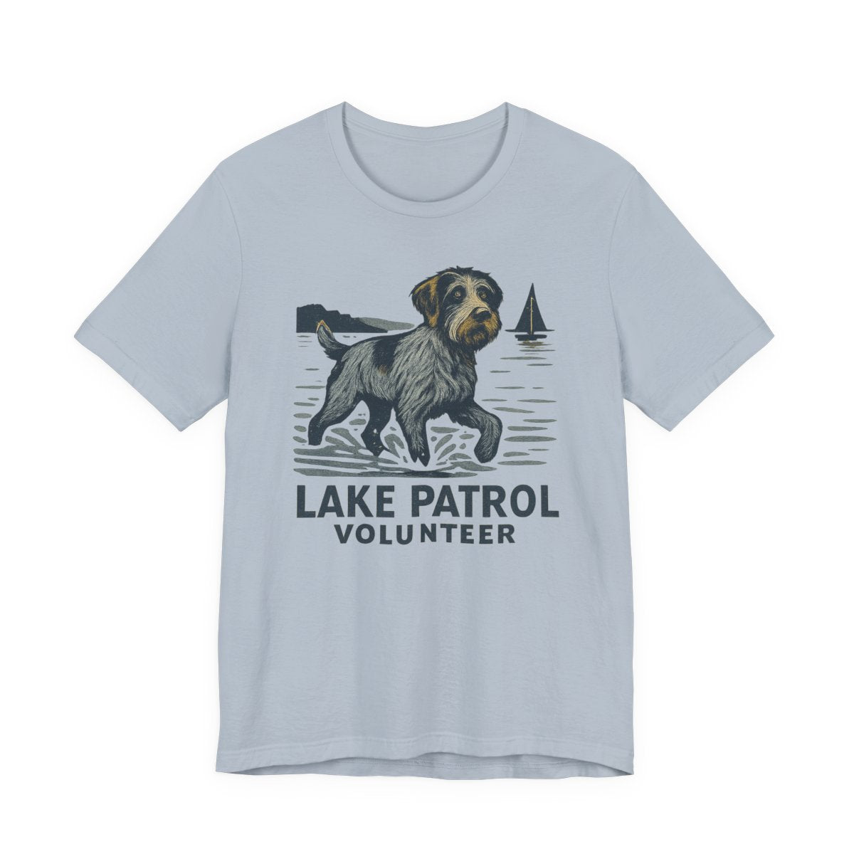 Wirehaired Pointing Griffon Lake Patrol Volunteer T-shirt
