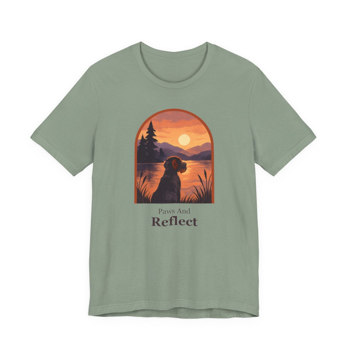 Wirehaired Pointing Griffon Paws and Reflect T-shirt