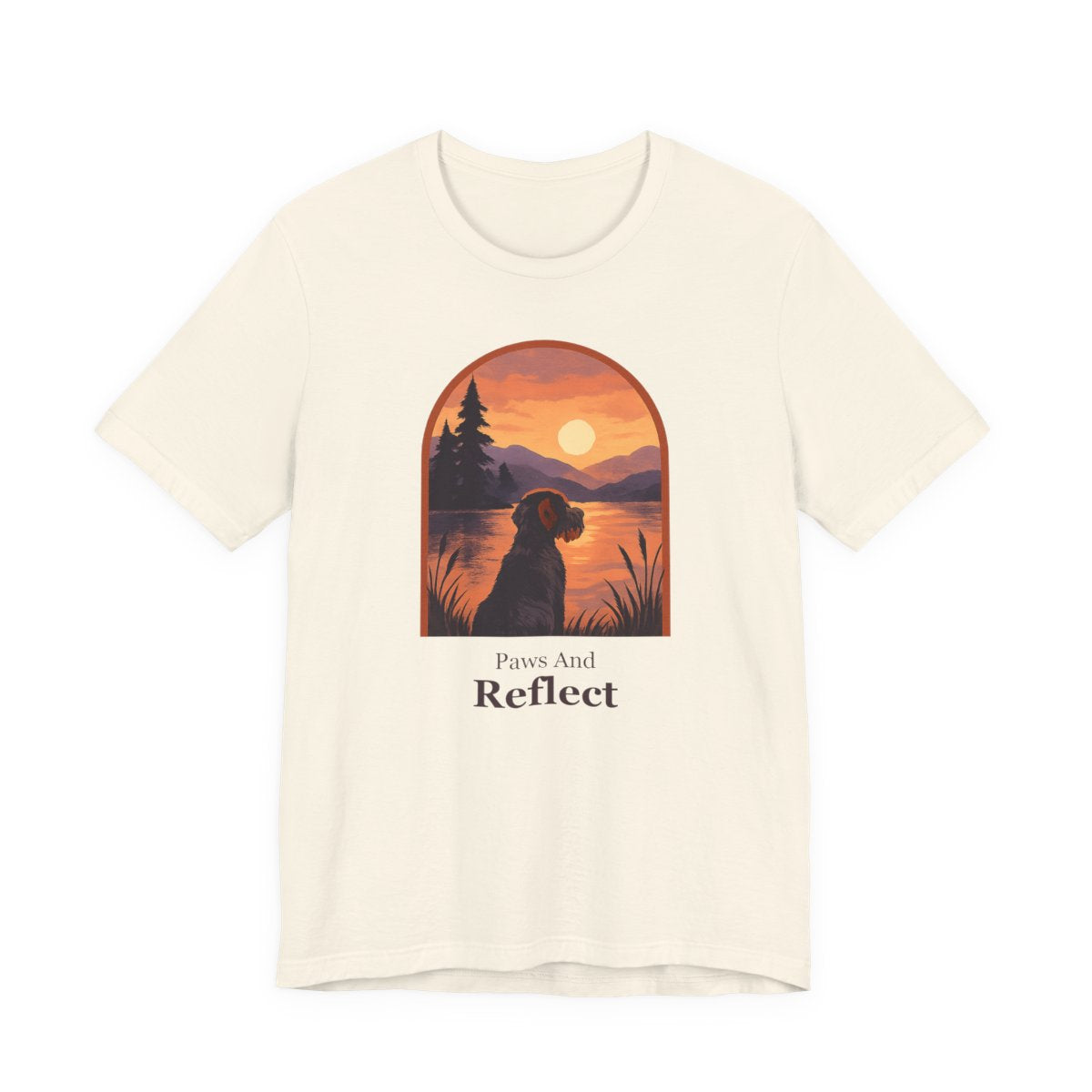 Wirehaired Pointing Griffon Paws and Reflect T-shirt