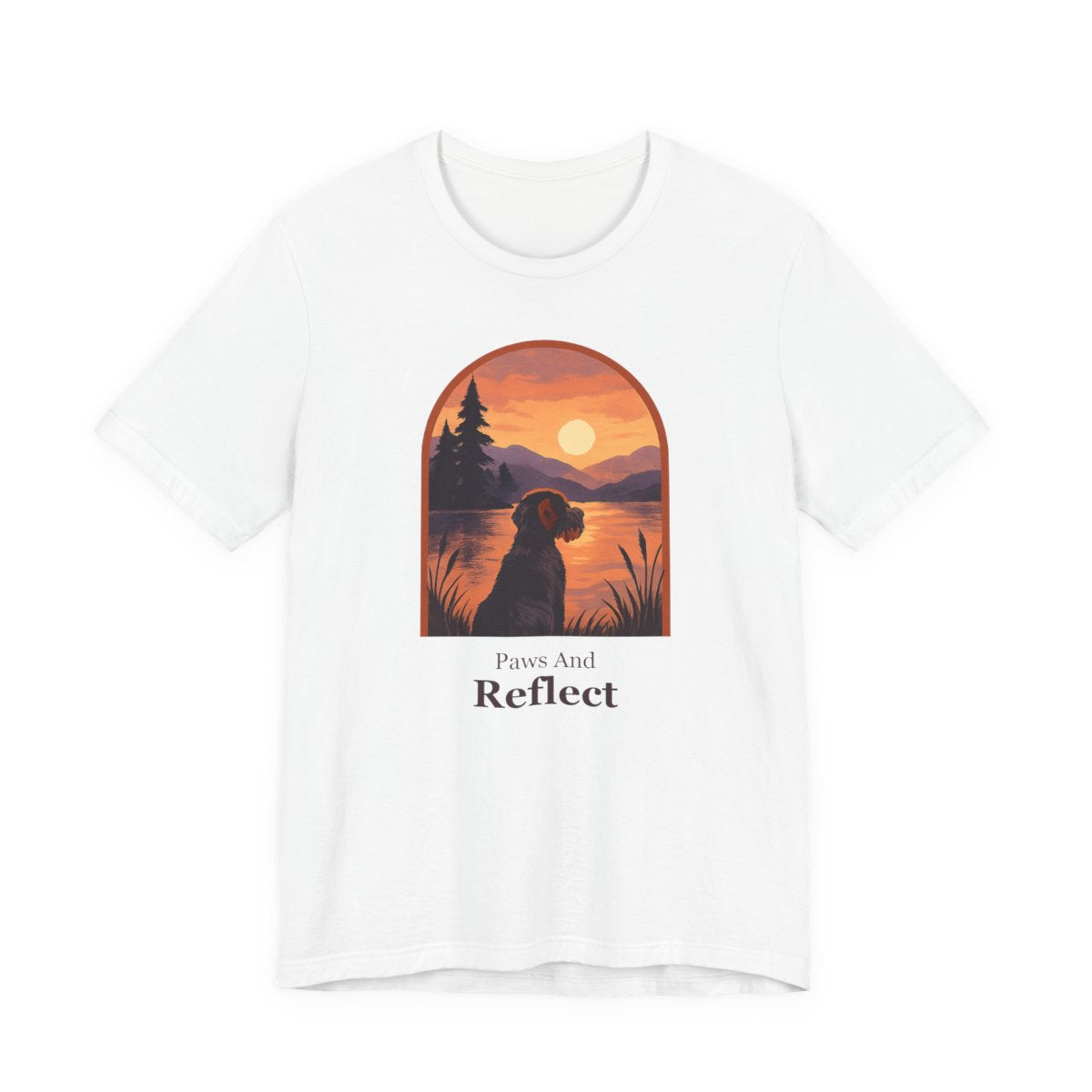 Wirehaired Pointing Griffon Paws and Reflect T-shirt