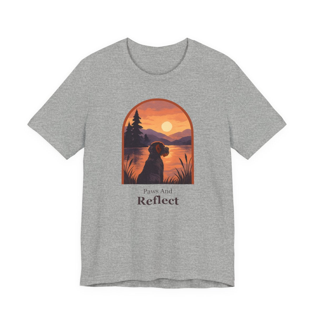 Wirehaired Pointing Griffon Paws and Reflect T-shirt