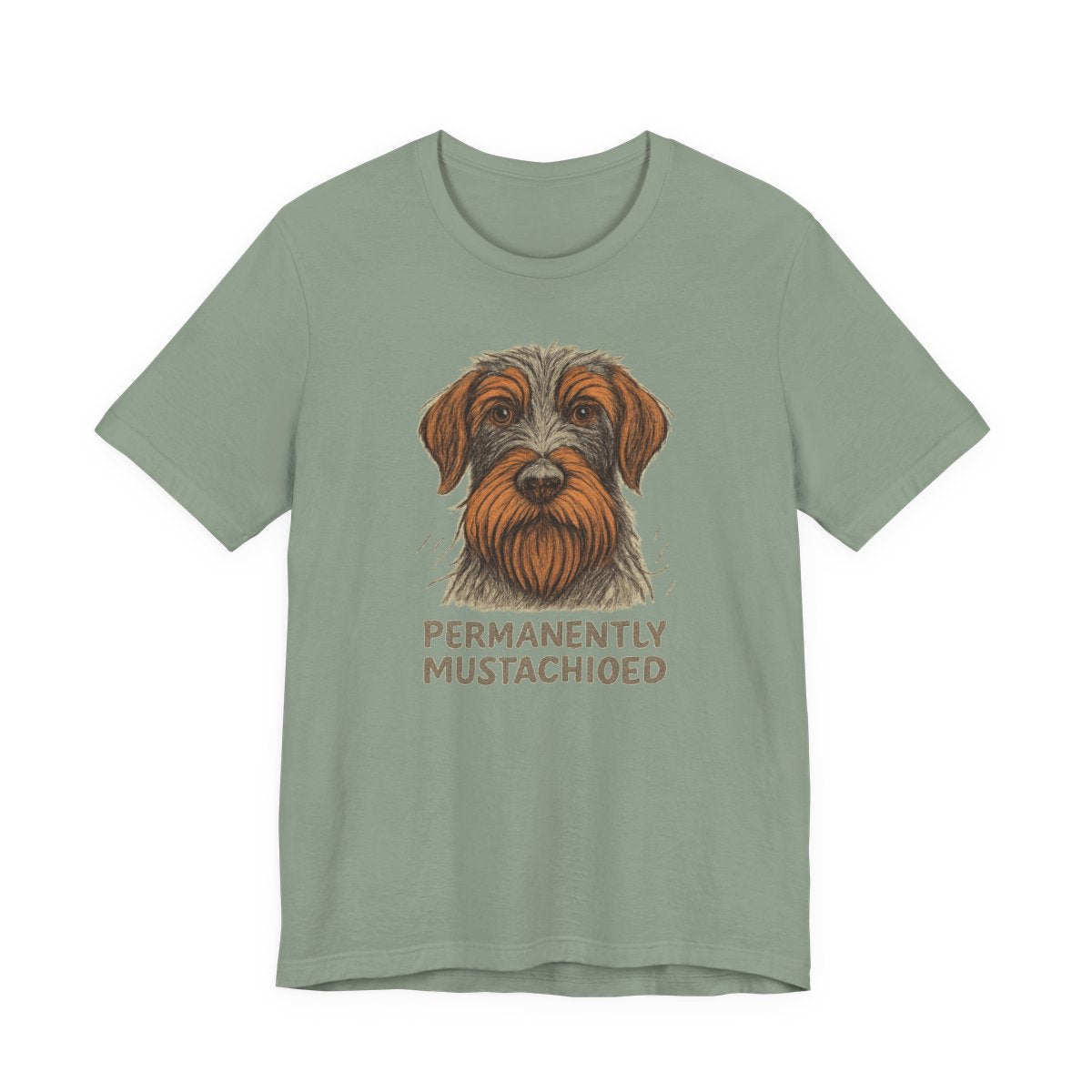 Wirehaired Pointing Griffon Permanently Mustachioed T-shirt