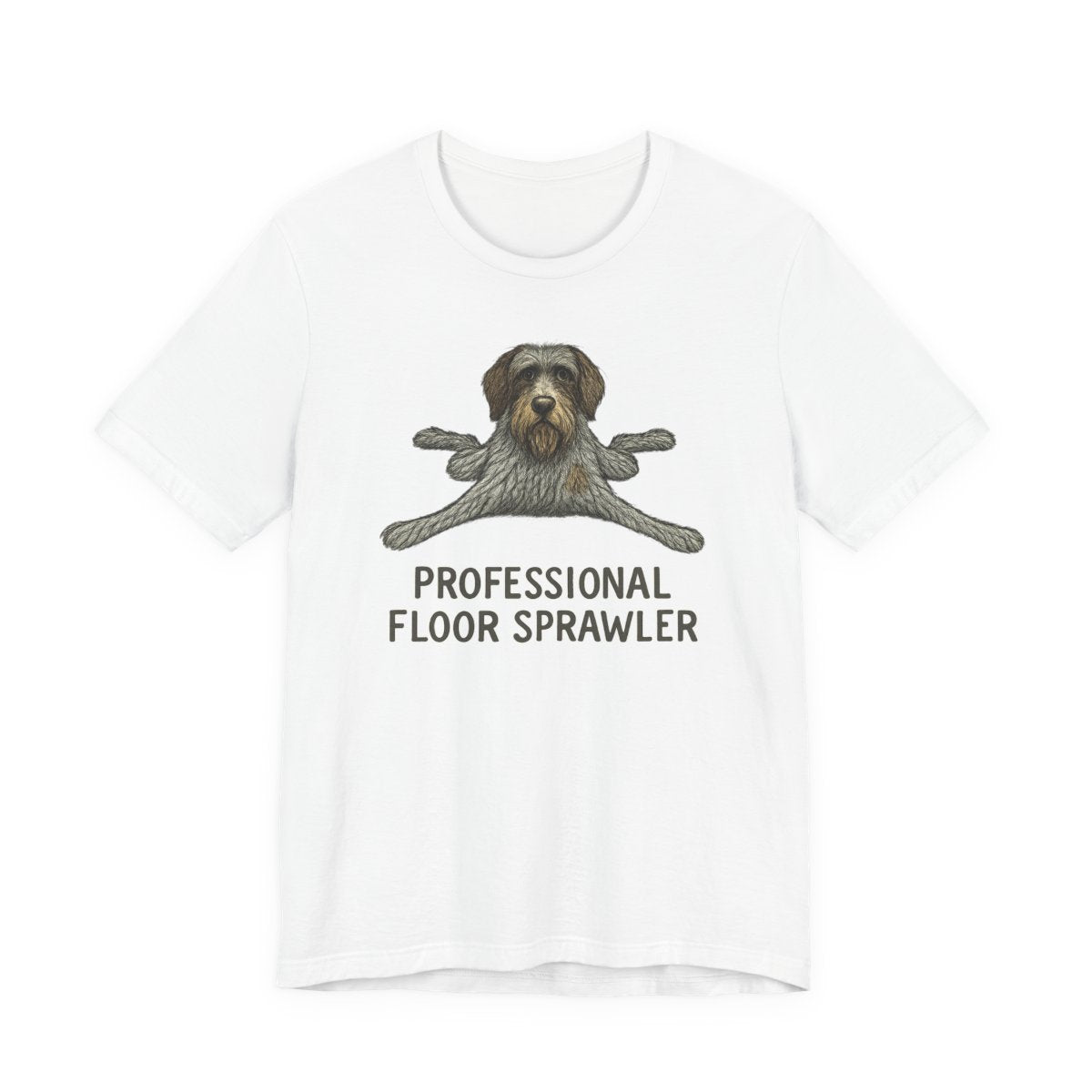 Wirehaired Pointing Griffon Professional Floor Sprawler T-shirt