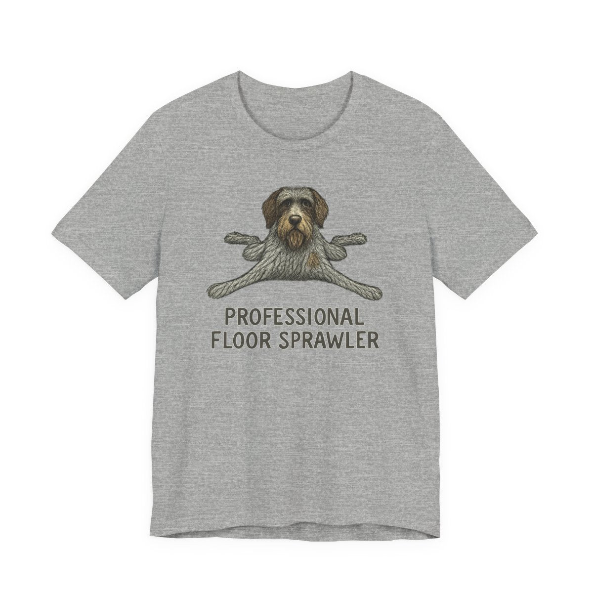Wirehaired Pointing Griffon Professional Floor Sprawler T-shirt