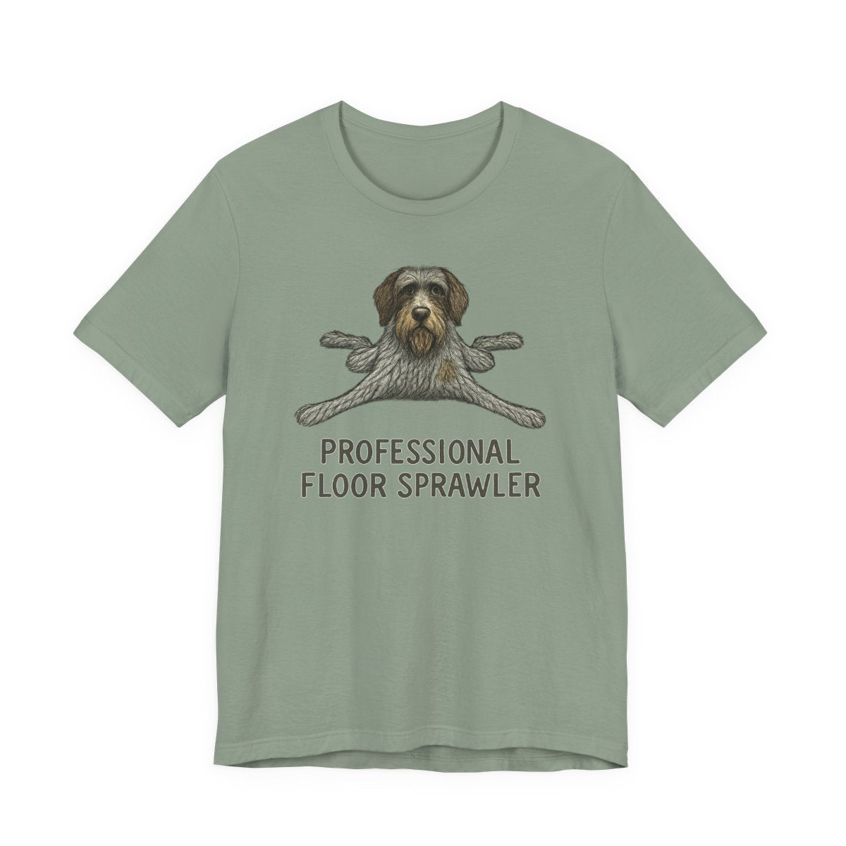 Wirehaired Pointing Griffon Professional Floor Sprawler T-shirt