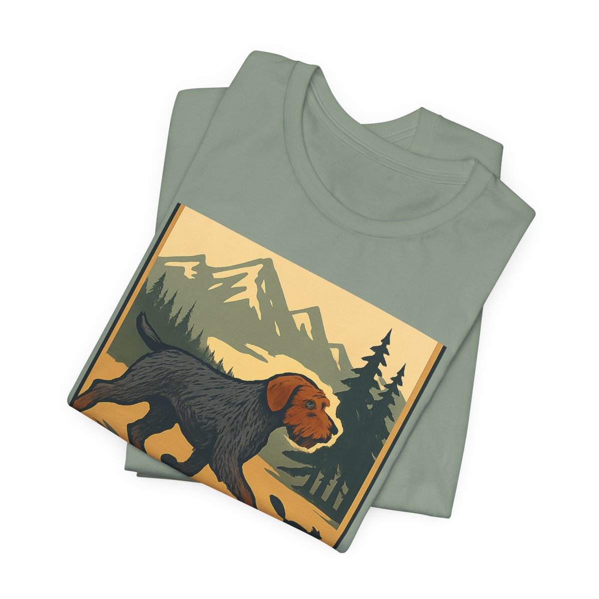 Wirehaired Pointing Griffon Slow Down Chase Squirrels T-shirt