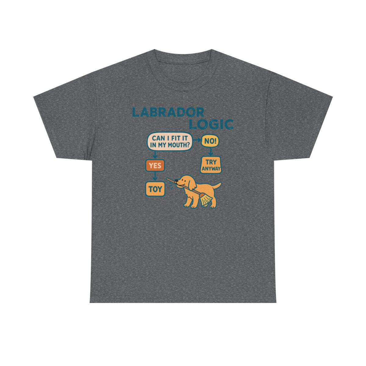 Yellow Labrador Logic Flowchart T-Shirt